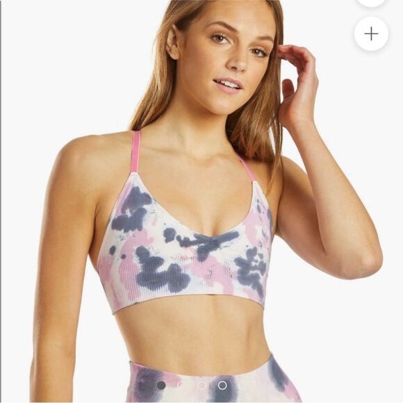 Spiritual Gamgster Tie-Dye Bralette in Pink and Blue - Picture 1 of 7